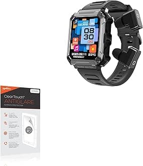 BoxWave Screen Protector Compatible with Watchout Wearables Wearpods Smart Watch - ClearTouch Anti-Glare (2-Pack), Anti-Fingerprint Matte Film Skin