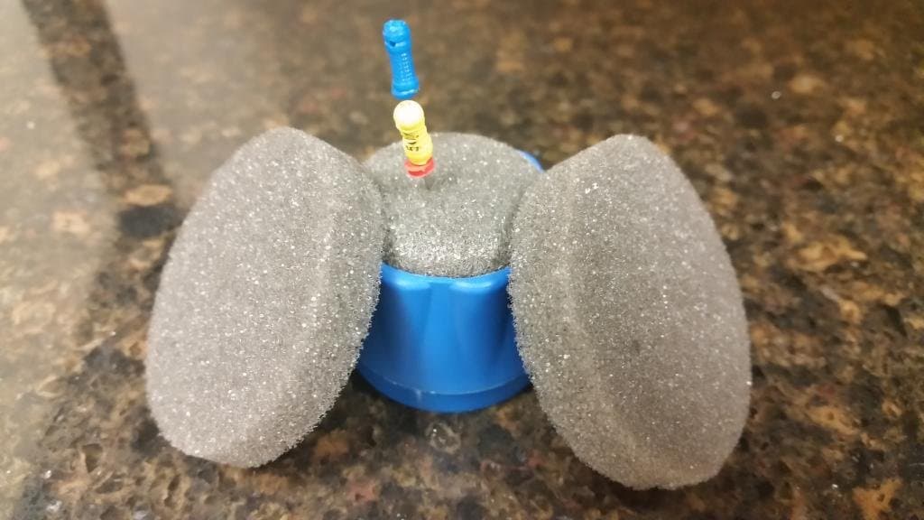 480 Gray Endo Foam Sponge Inserts for Round Clean Stand Made in USA