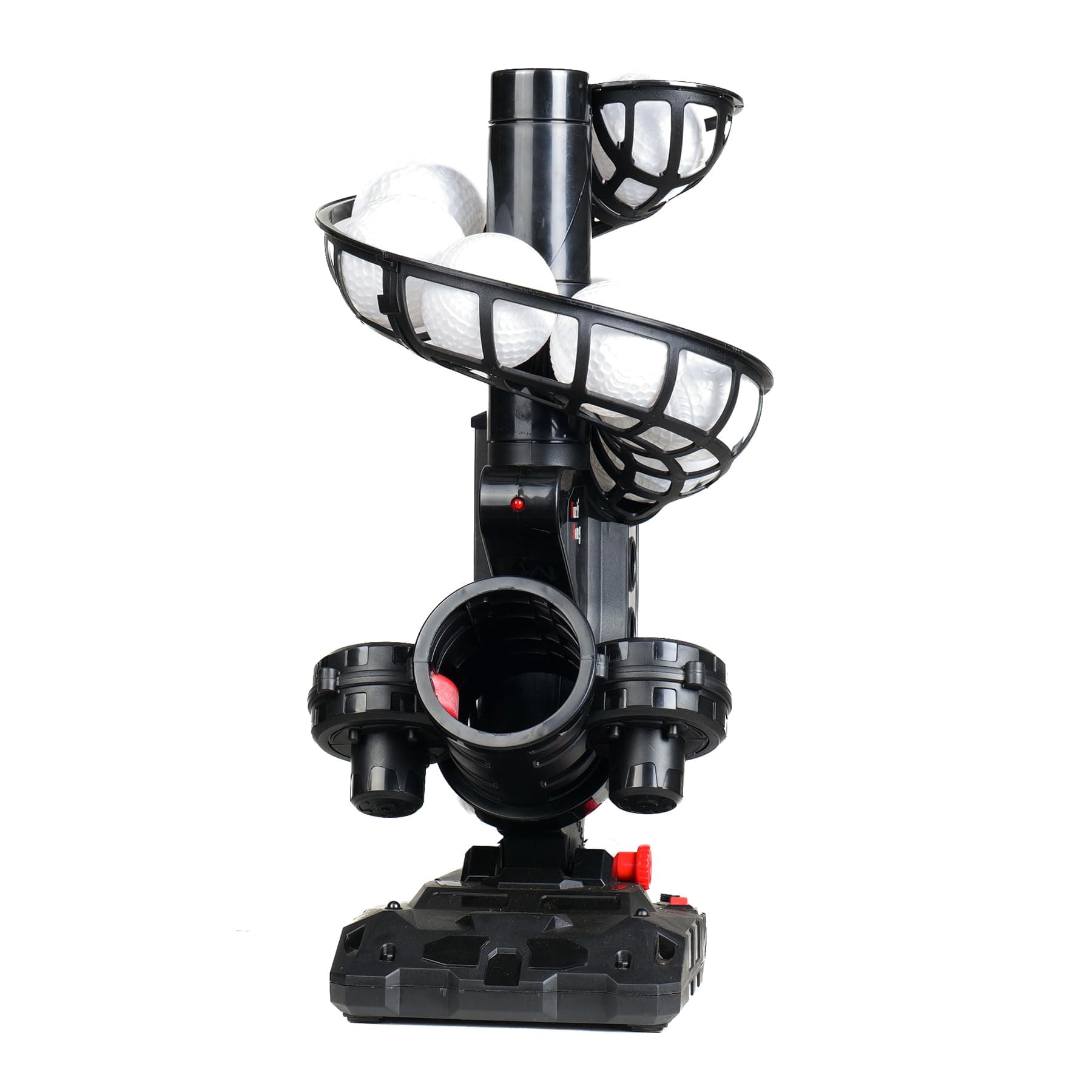 Baseball Pitching Machine, 4 Adjustable Angles, 3 Pitch Angles, Power Bank/Battery Powered,for Beginners