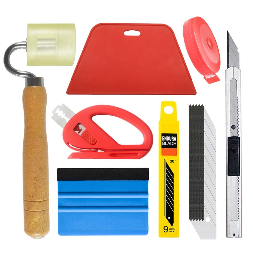 Wallpaper Tool Kit with Felt Squeegee Seam Roller for Wallpaper Contact Paper Adhesive Vinyl