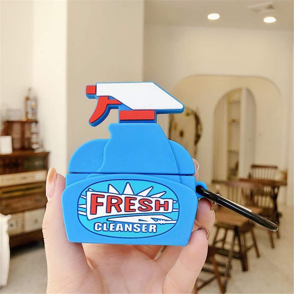 Beeper Protective Silicone Cover Compatible with AirPods Pro Wireless Charging Case, 3D Cute Cartoon Silicone Designer Skin,Funny Cool Design Protective Cover for AirPods Pro 2019 (Fresh Cleanser)