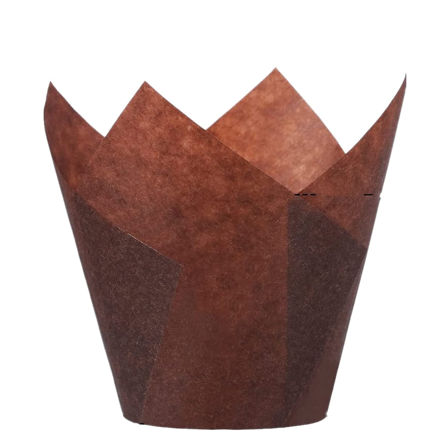 tulip cupcake liners brown