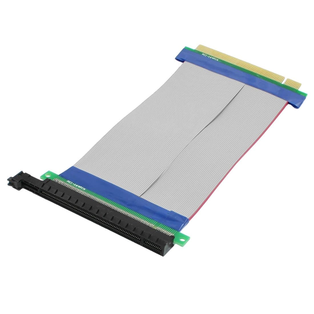 Qtqgoitem PCI-E 16X Riser Card Flexible Extender Extension Cable for Computer (model: da9 c92 96e 67c 04d)