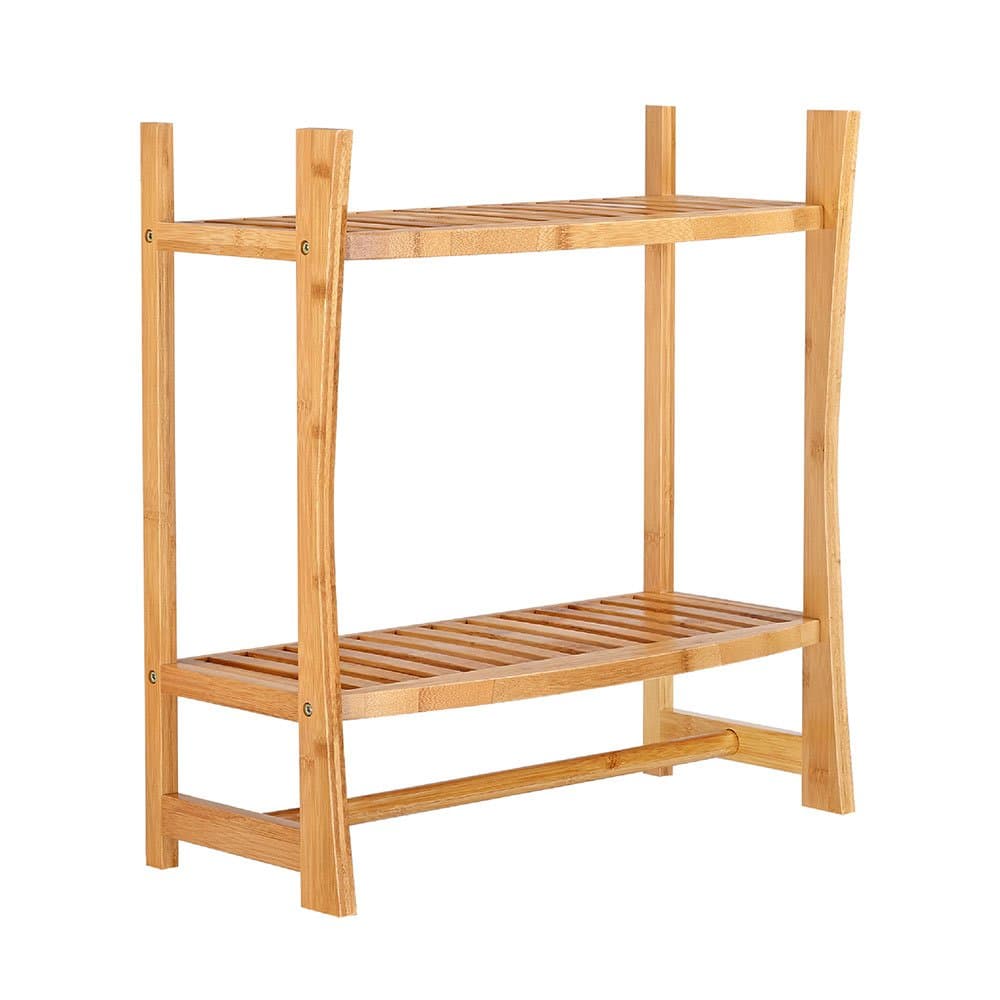 Wall Mount Shelf, 19.9 by 9.8 by 21.26-Inch, Bamboo