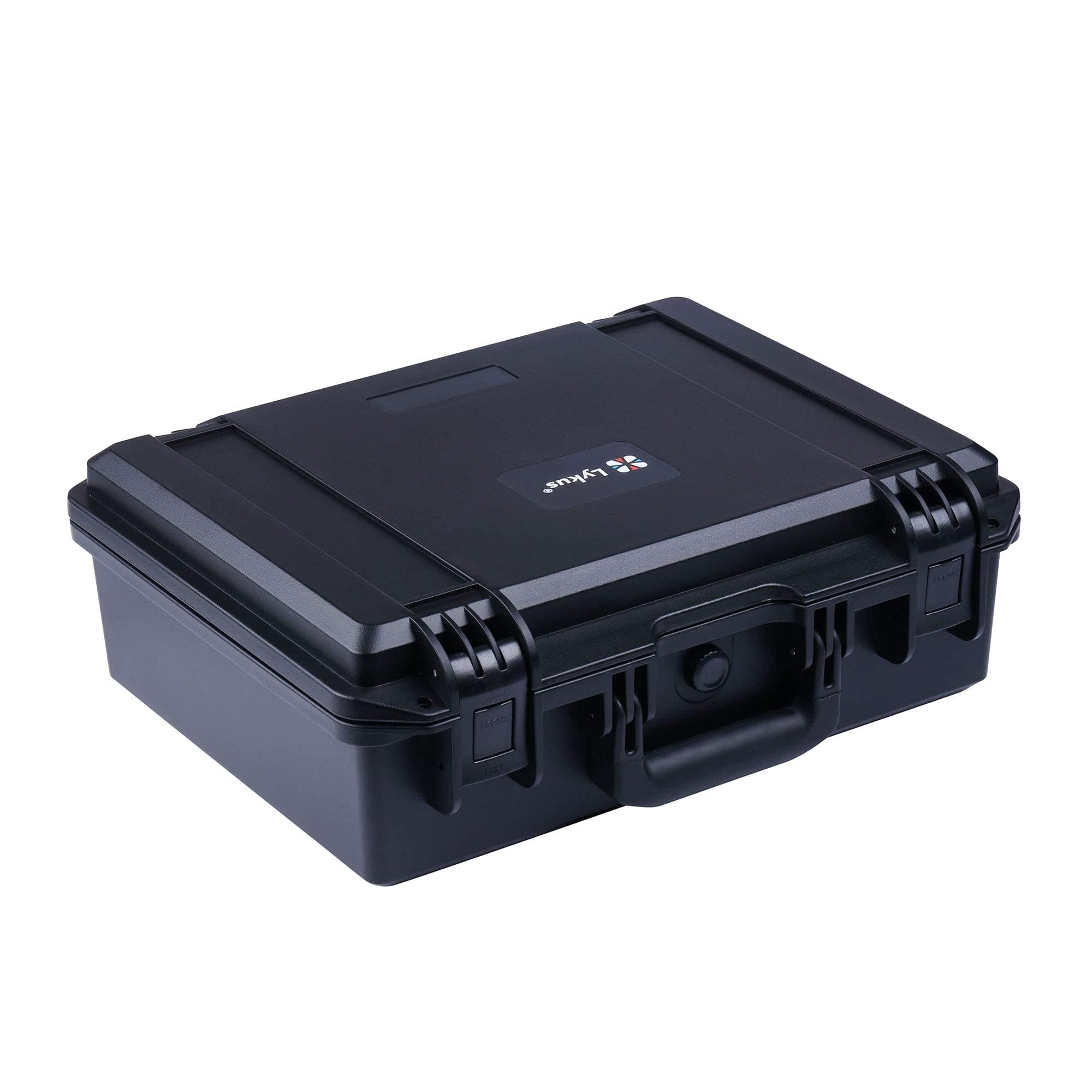 – Lykus HC-3810 Waterproof Hard Case with Customisable Foam Insert, Interior Size 38x28x13.5 cm, Suitable for Camera, Lens, Drone, mic, Flashlight, Telescope, Action cam, Electronics, Tools, and More