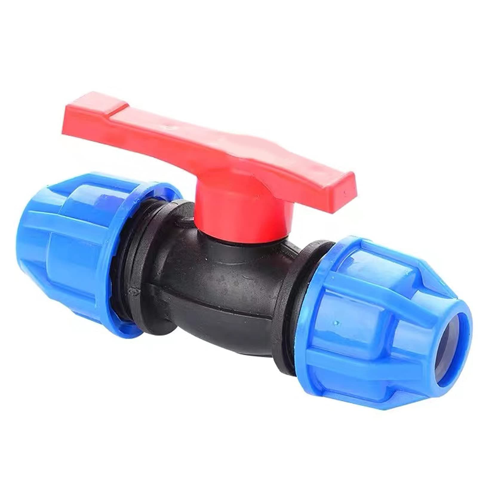 20 mm MDPE PE Ball Valve, MUFF, Water Pipe Compression Fitting MDPE PE Water Pipe Plastic Compression Reducer Fitting MUFF 20 x 20 mm Female Adaptor