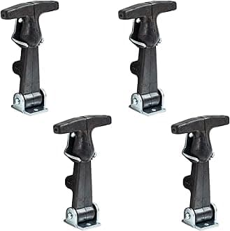 Buyers Products Wj201U4 4-7/8 Inch Easy Grip Rubber Hood Catch with U-Bracket, 4 Pack