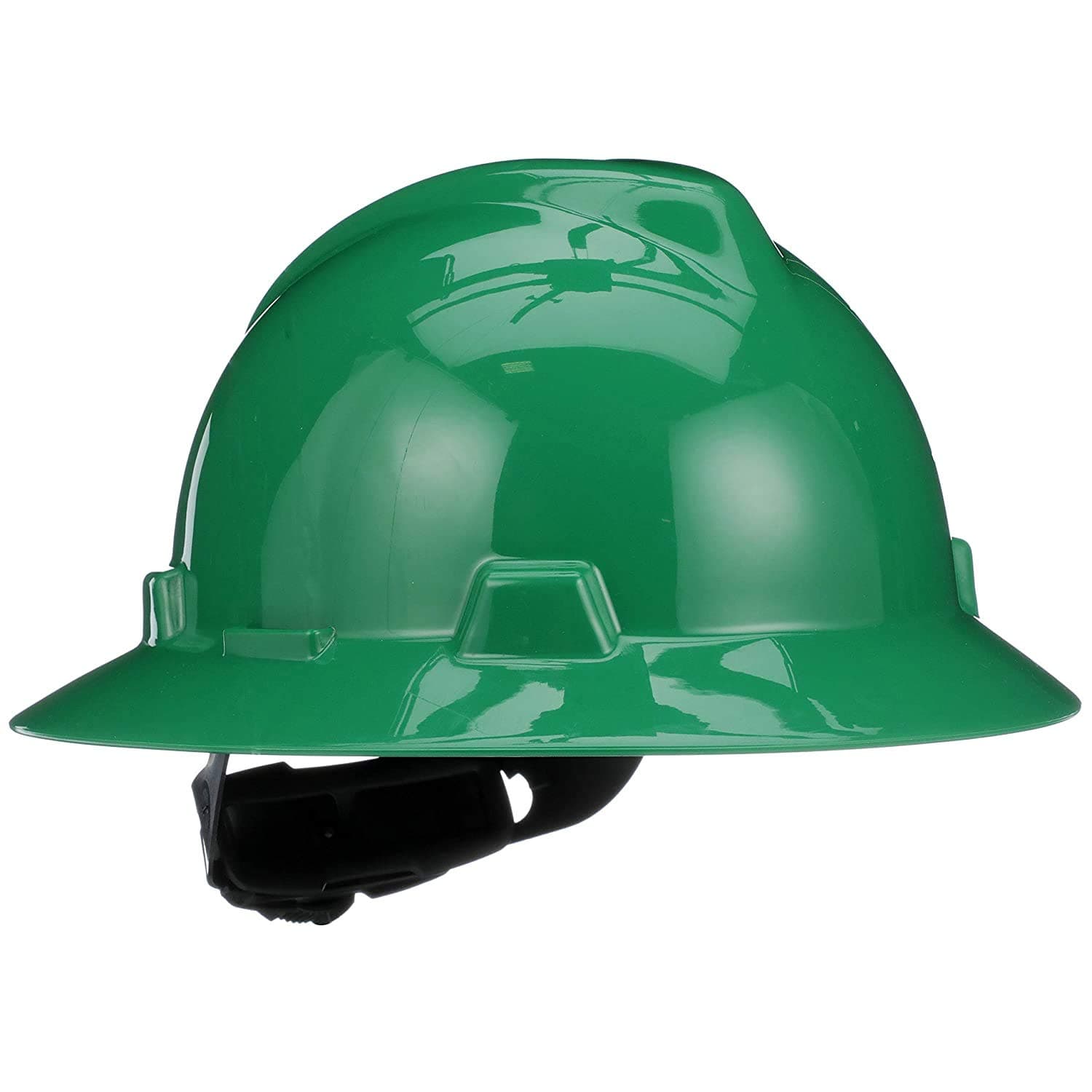 V-Gard Full-Brim Hard Hat with Suspension - Polyethylene Shell, Superior Impact Protection and Self Adjusting Crown Straps - Standard Size Hard Hat