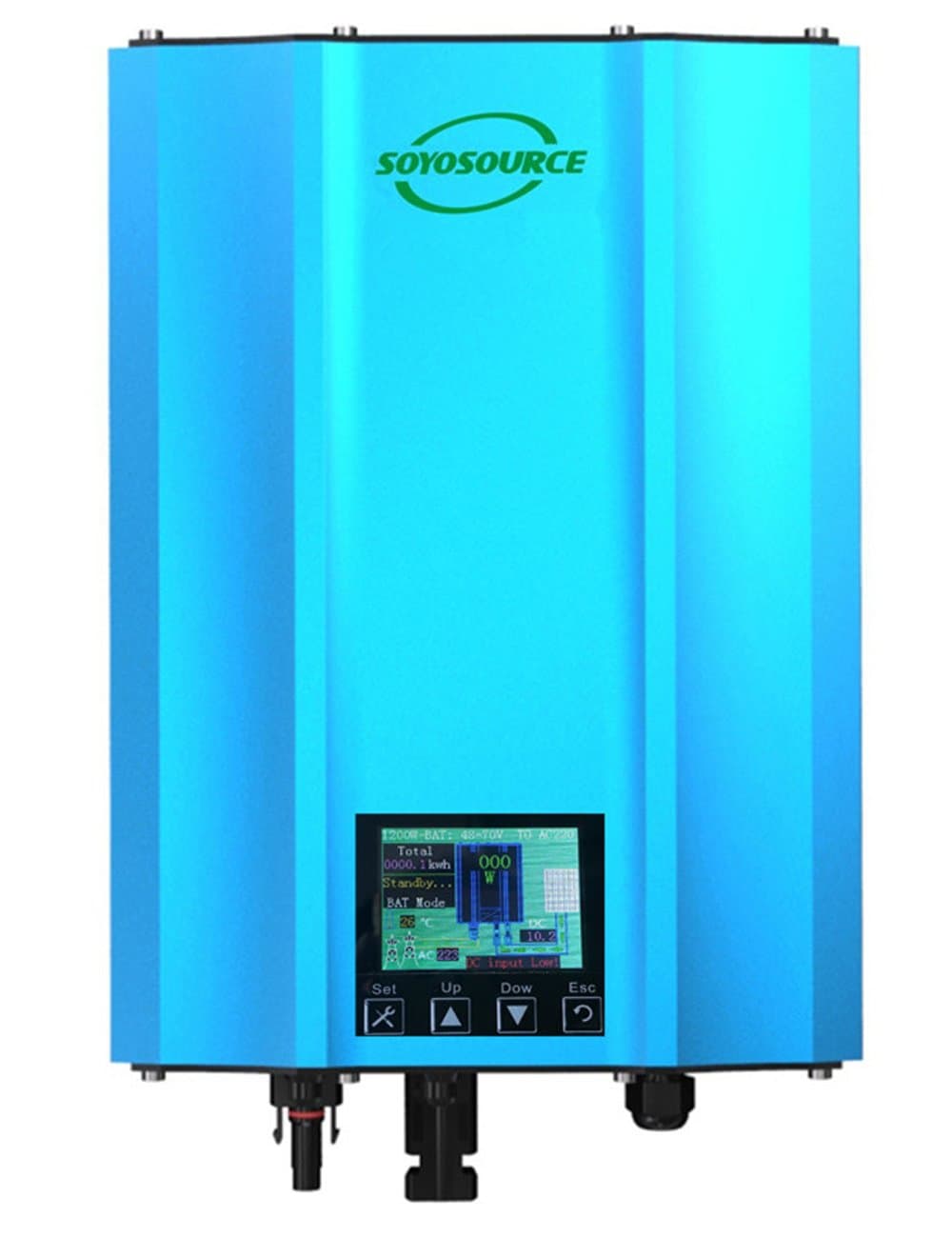 IP65 1000W Grid Tie Inverter Stackable Pure Sine Wave LCD Disply DC 50V-88V