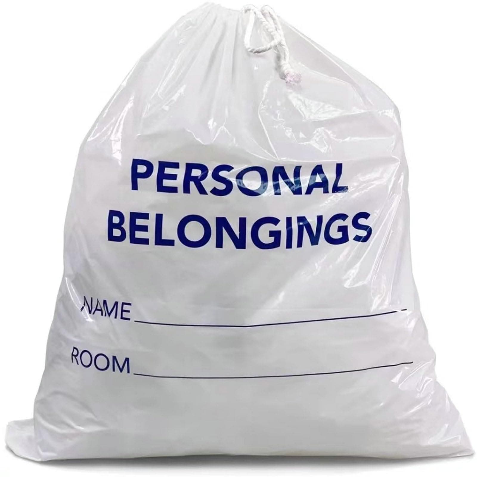 Scienfocus labDrawstring Patient Belonging Bag, 1.6 mil Thick, 18" W x 20" L, Pack of 200