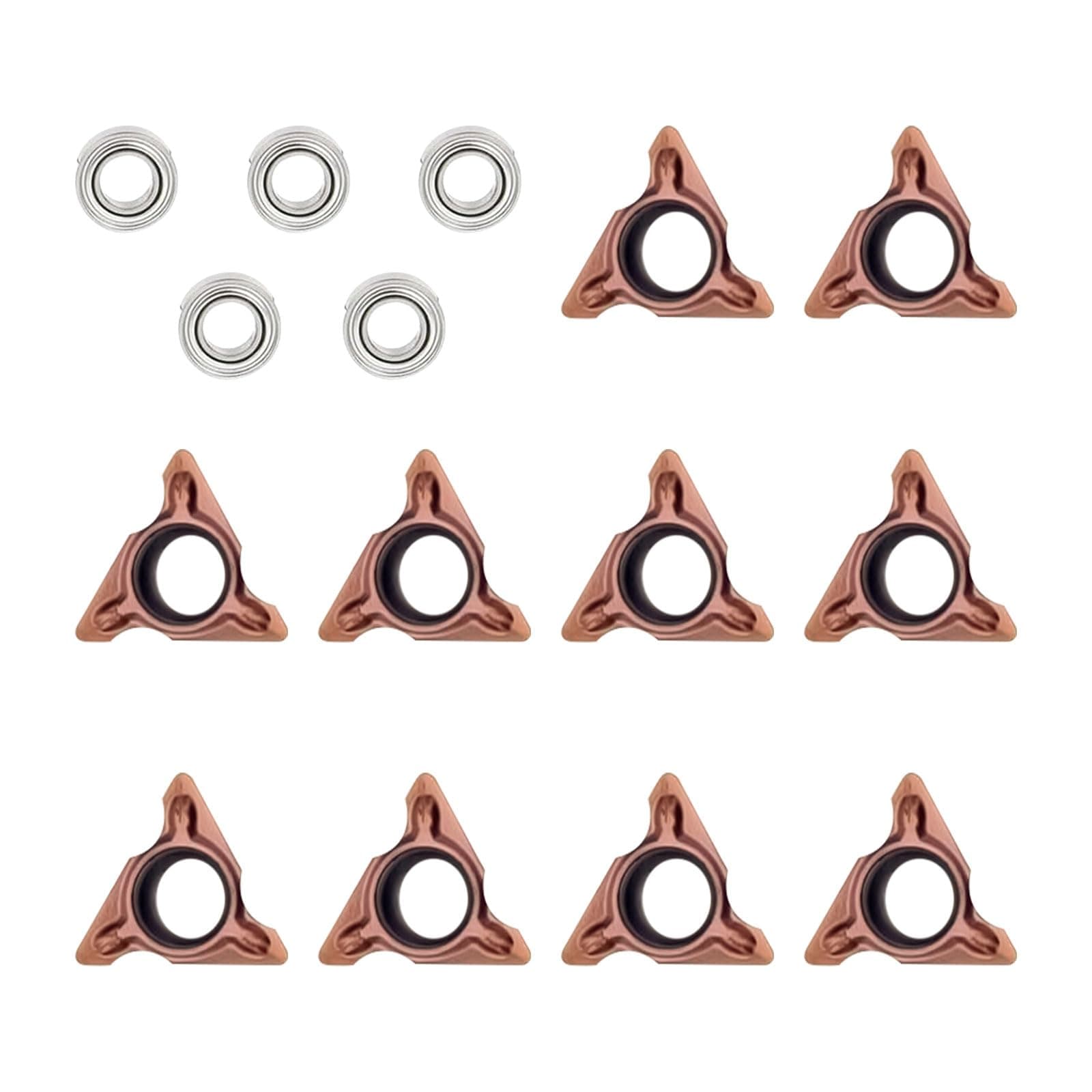 Triangle Cutter Heads R Angle for Pneumatic Chamfering Machine,Carbide Turning Inserts for Mini Pneumatic Chamfering Tool Replacement Lathe Blades for Deburring on Wood Metal Plastic (R Angle Blade)