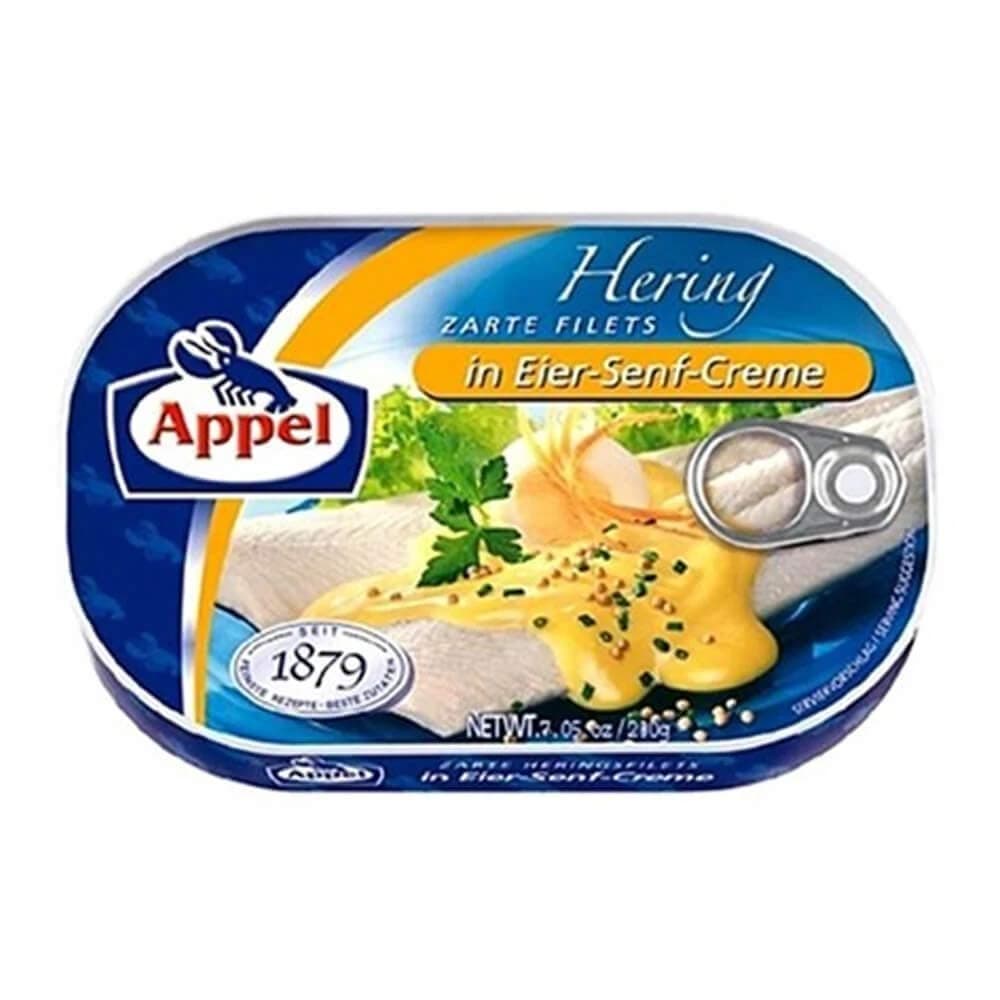 Hering in Eier-Senf-Creme (Herring in Egg-Mustard-Creme) 200g