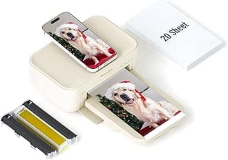 HPRT Photo Printer 4x6,+20 Sheets&1ribbon,Wi-Fi Wireless Instant Picture Printer for iPhone, Android, Smartphone, Thermal Dye-Sublimation, AR Video Printing,Portable Photo Printers for Home Use