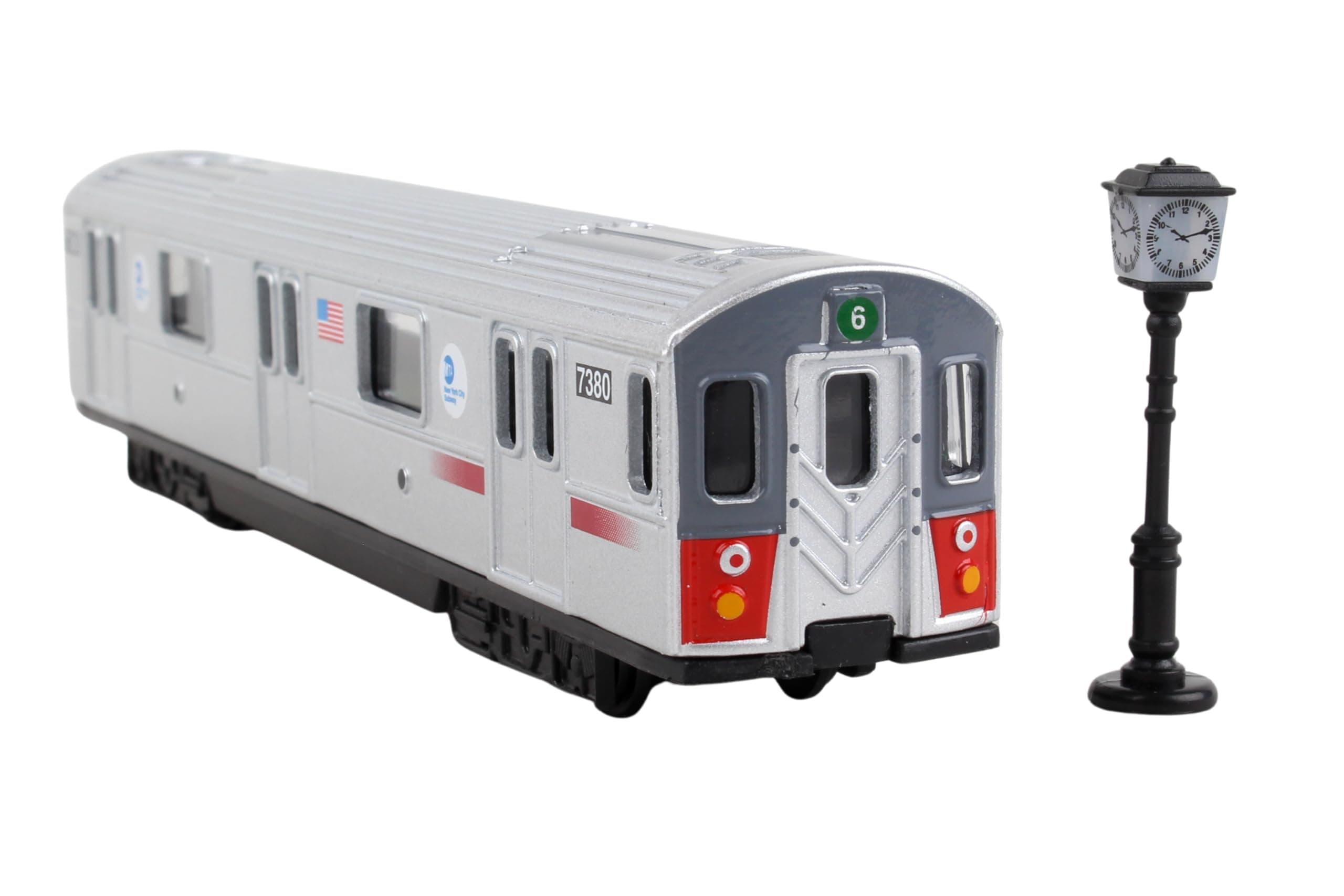 Daron MTA Diecast Subway Car Silver Medium