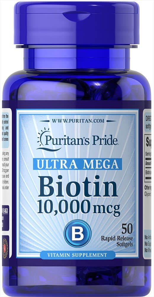 Ultra Mega Biotin 10000 Mcg 50 Count
