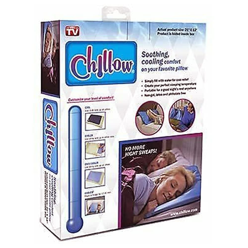 As Seen on TV Chillow Cooling Pillow Pad Device Insert Comfort Sleeping Therapy