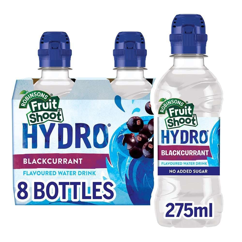 Hydro Blackcurrant Fruit Flavoured Water, 275ml (Pack of 8)