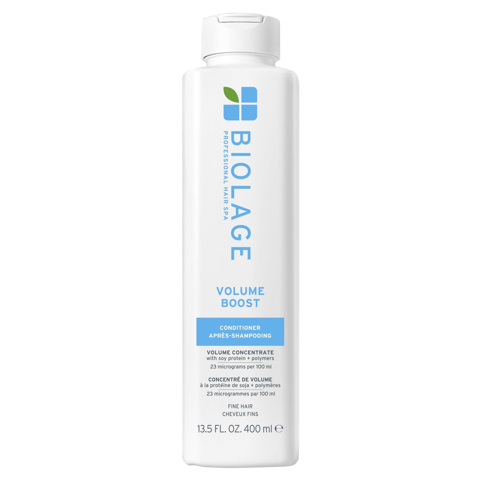 Volume Boost Conditioner - Weightless Moisture, Shine & Volume, Detangles Fine Hair, Soy Protein & Polymers, Vegan & Paraben-Free