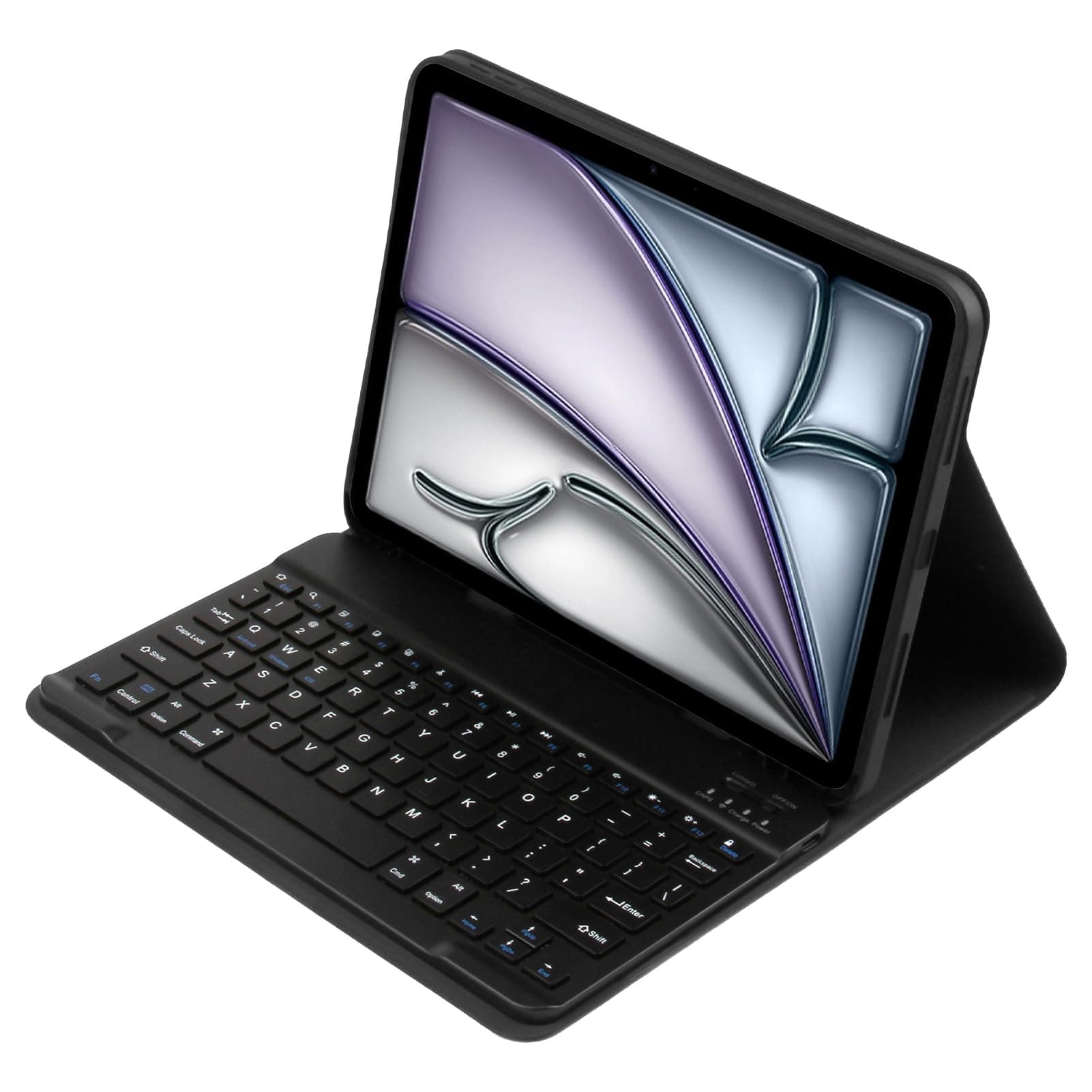Case with Keyboard for iPad 10th/11th Gen, 10.9 inch Keyboard-Case Smart Cover with Detachable Ultralight Keyboards Slim Magnetic Bluetooth Case Black