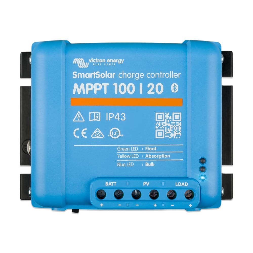 SmartSolar MPPT 100V 20 amp 48-Volt Solar Charge Controller (Bluetooth)