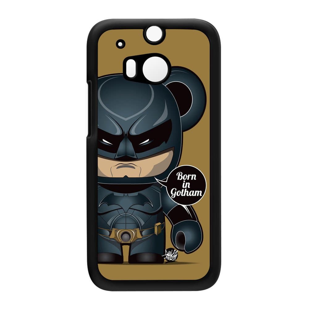 Batman Black Hard Plastic Case Snap-On Protective Back Cover for HTC One M8 by Gangtoyz + FREE Crystal Clear Screen Protector