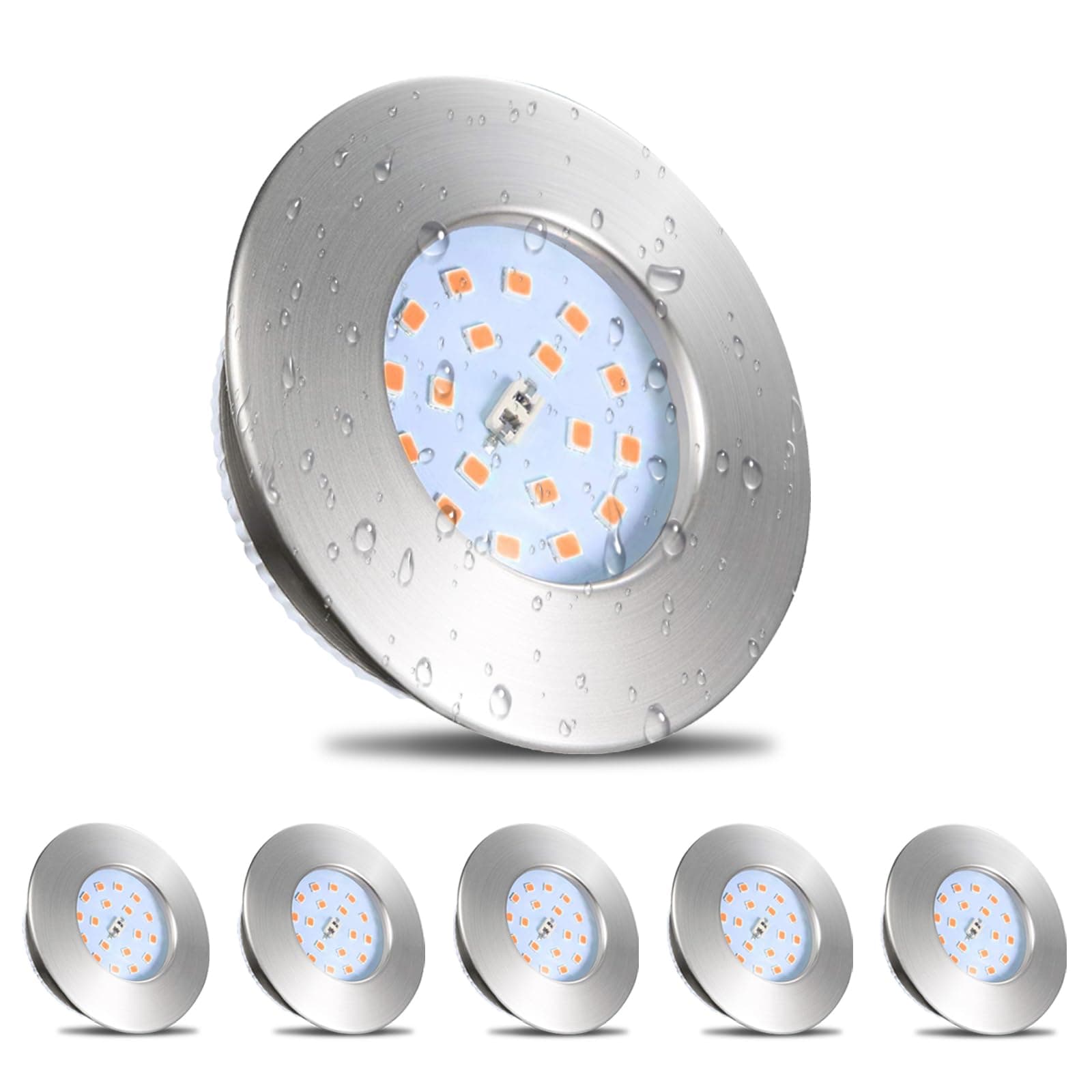 6x Bathroom Ceiling Downlights