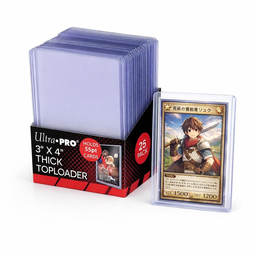 Ultra Pro 3" X 4" Action Packed 55PT Toploader 25ct