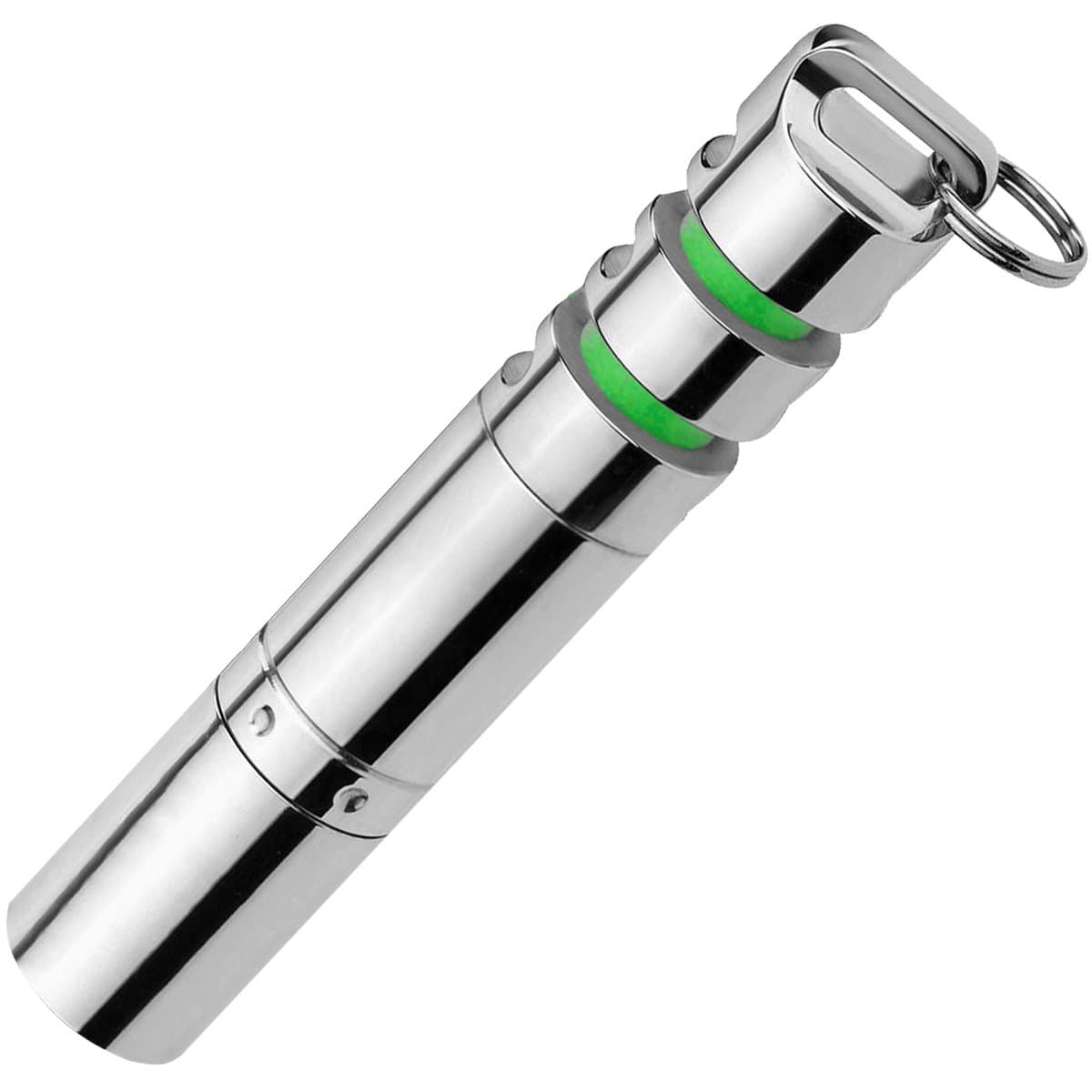 Keychain Flashlight,Rechargeable Flashlight,Cree Flashlight,130 Lumens Sigma IX LED Torch Flashlight with Glow Stick,Waterproof and Shockproof,High Low Modes Including 10180 Rechargeable Battery