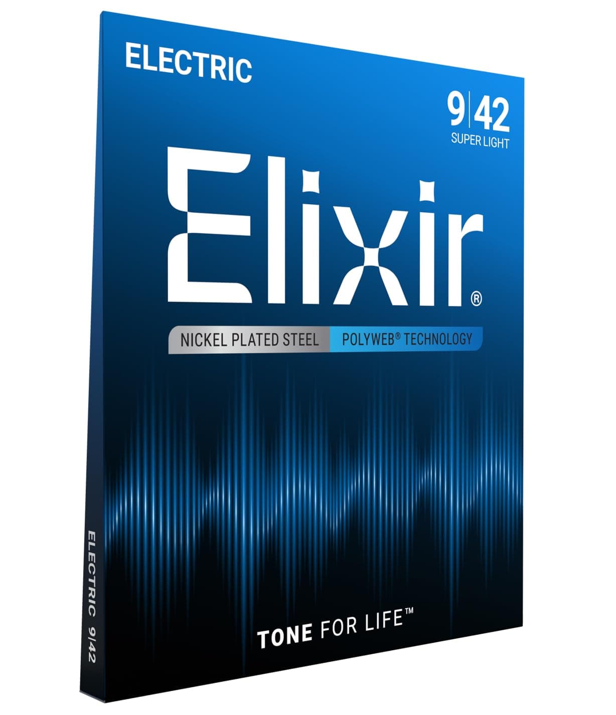 Elixir 12000 Super Light Polyweb Electric Guitar Strings