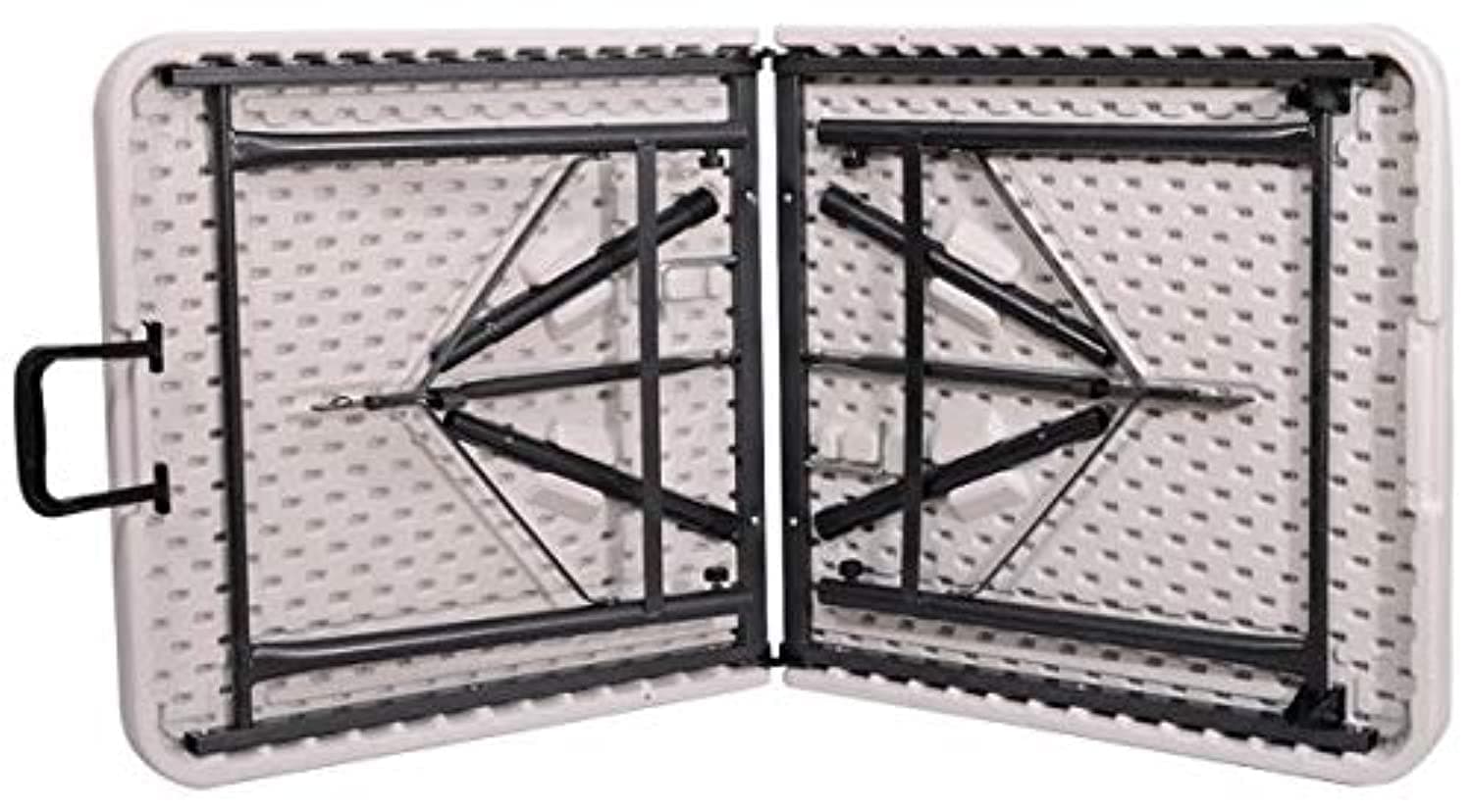 Folding Plastic Portable Table-White-1.2M