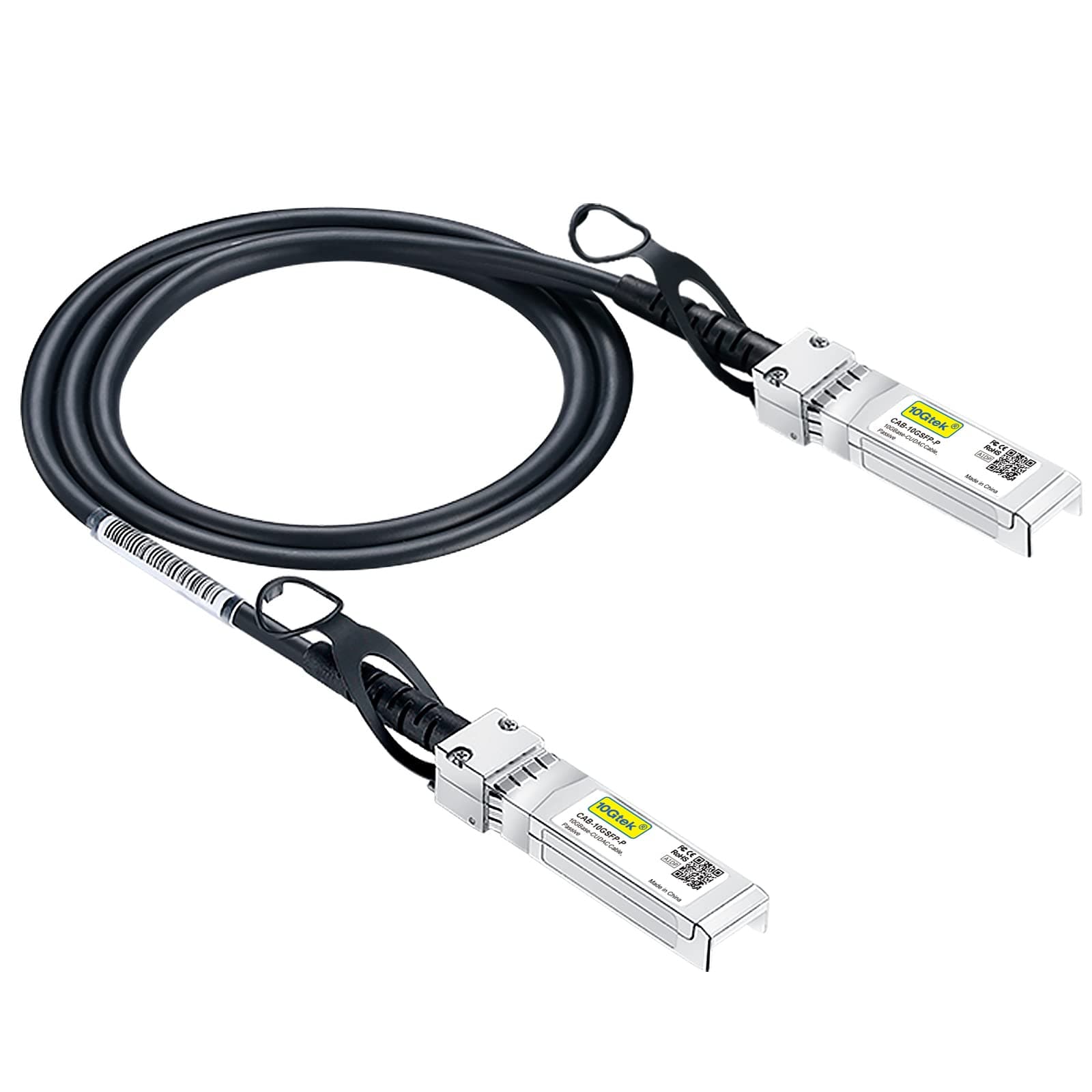 10Gtek 10G SFP+ DAC Cable - 10GBASE-CU Passive Direct Attach Copper Twinax SFP Cable for Cisco SFP-H10GB-CU0.5M, Ubiquiti, D-link, Supermicro, Netgear, Mikrotik, ZTE Devices, 0.5m