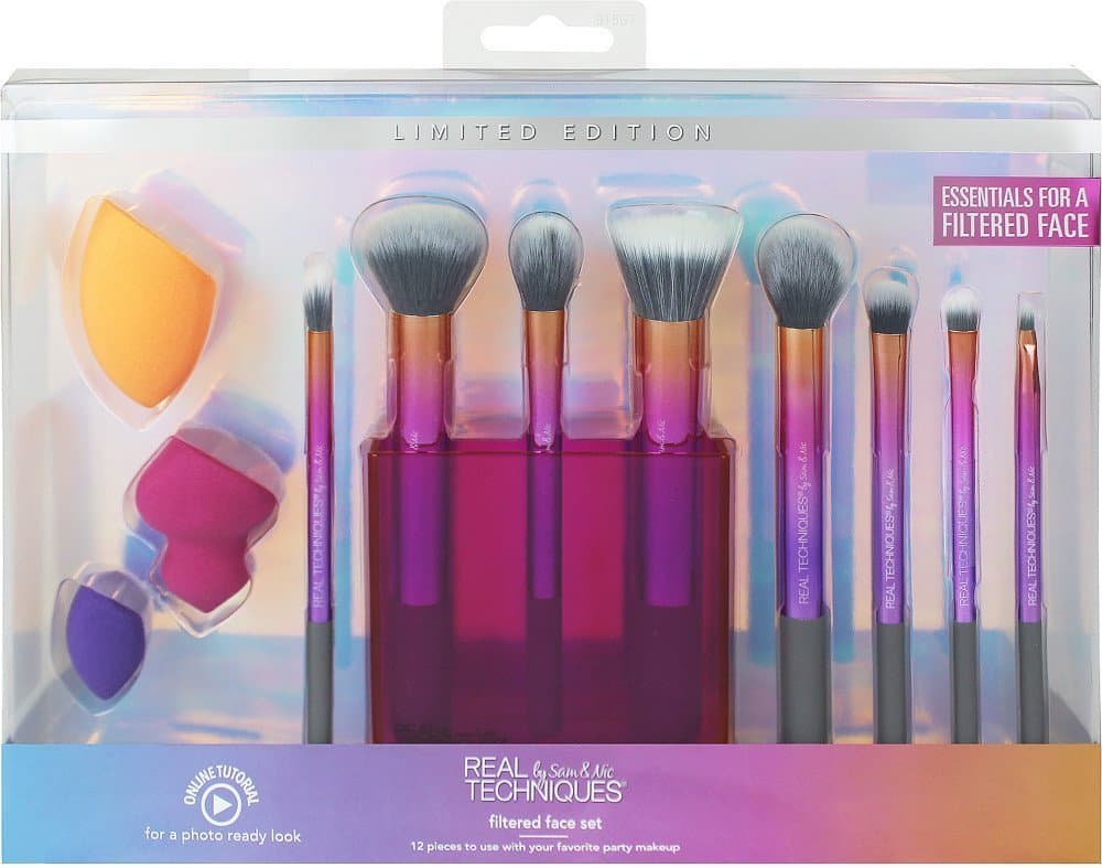 REAL TECHNIQUE FILTERED FACE SET LIMITED EDITION VALUE $80.