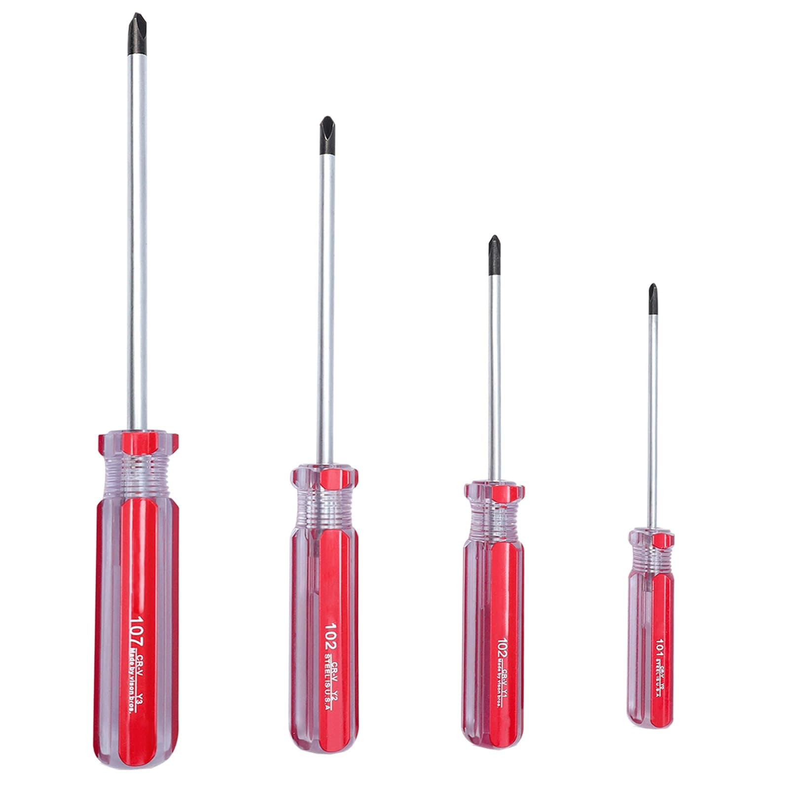 Triwing Screwdriver Set Magnetic Point Y Tip 4 Sizes 3mm, 4mm, 5mm, 6mm - 4pcs