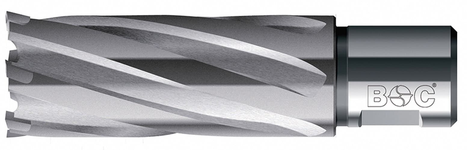 Bohrcraft Carbide Core Drill Bit with Weldon Shank 3/4 Inch, 19 x 55 mm Cutting Depth in Quadro Pack (1 Pack of 19520301955