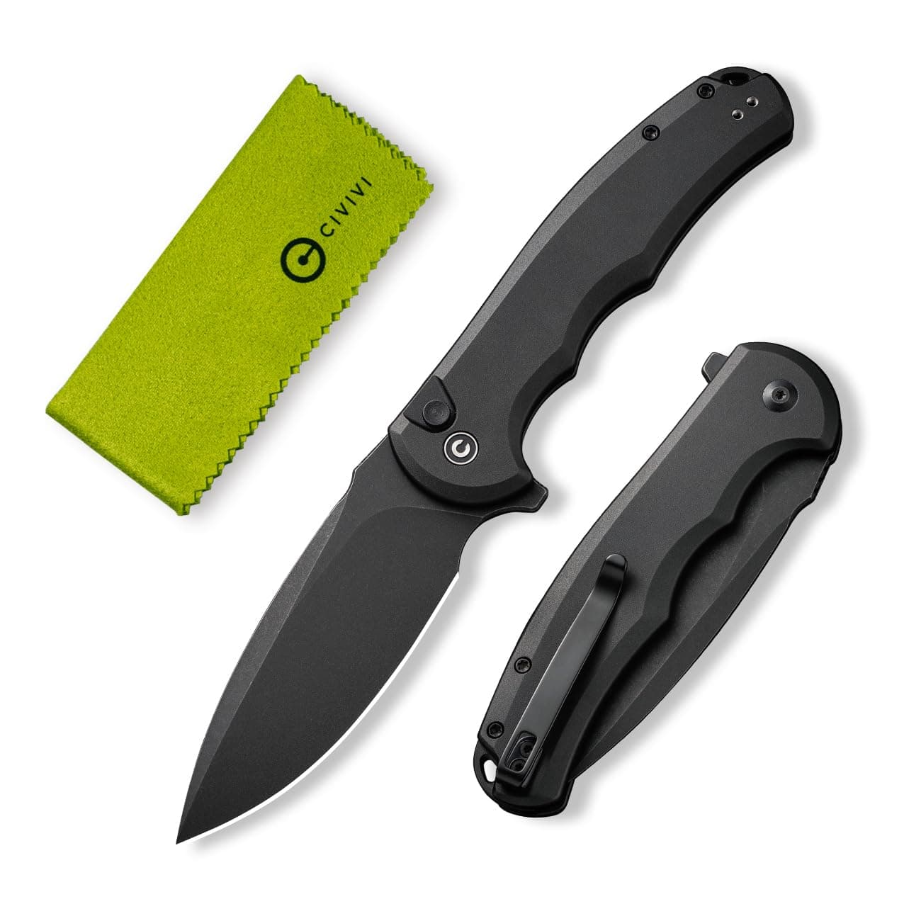 Button Lock Praxis Pocket Knife for EDC, Folding Knife Upgrade with Flipper 3.75" Nitro-V Blade plus Aluminum Handle, Cool Stylish Gift for Men Women C18026E-1
