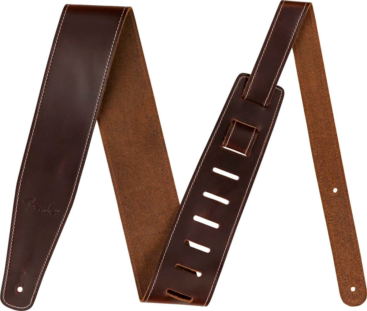 Broken-In Leather Guitar Strap, 2.5in, Brown