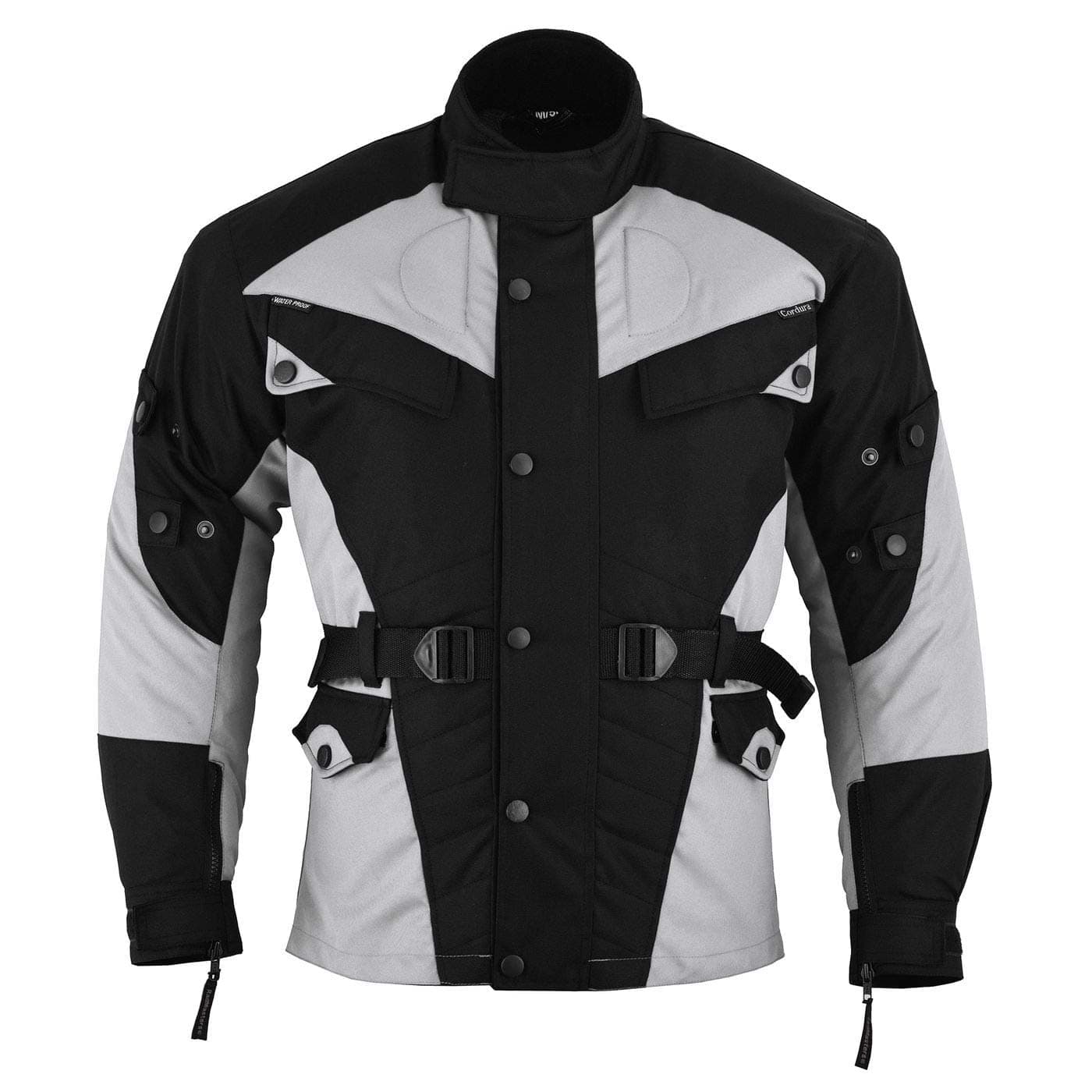 German Wear Motorcycle Jacket – Black/Light Grey