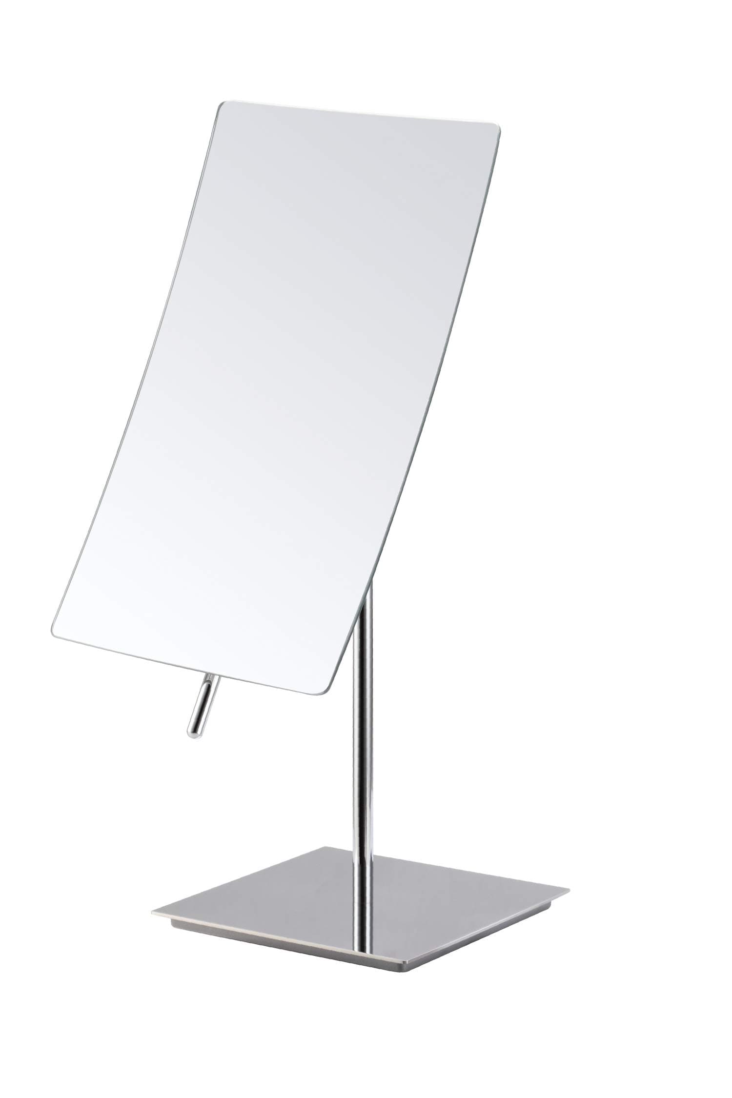 Mirko 5X Magnification Rectangle Countertop Adjustable Vanity Makeup Mirror,Polished Chrome Finish