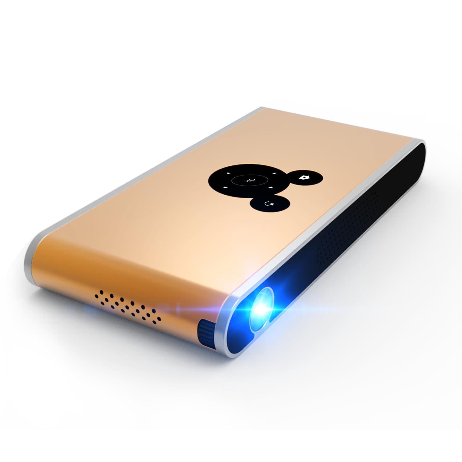 Mini Pico Projector K1 3D Smart Cloud TV HD Video with DLP 3000 Lumen,HDMI,30,000 Hour Led Life, Mobile Pocket Movie and Entertainment Home Theater