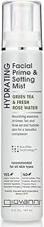GIOVANNI Hydrating Facial Prime Setting Mist, 5 oz. - Green Tea + Fresh Rose Water Hydrates Skin for a Beautiful Complexion