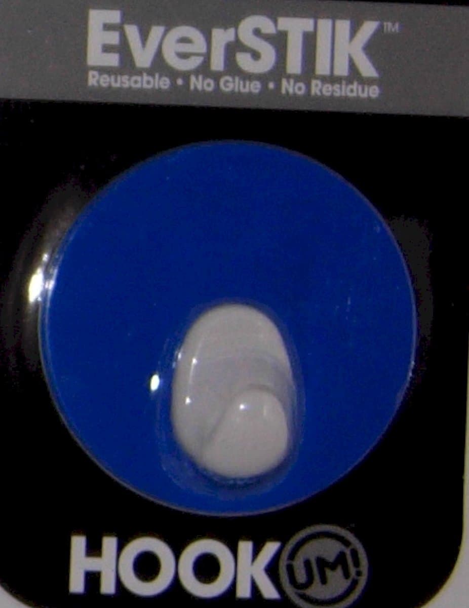 EverSTIK Hook UM Essential Reusable Hook Kitchen Bathroom Garage, Round, Blue (500-573/Blue)