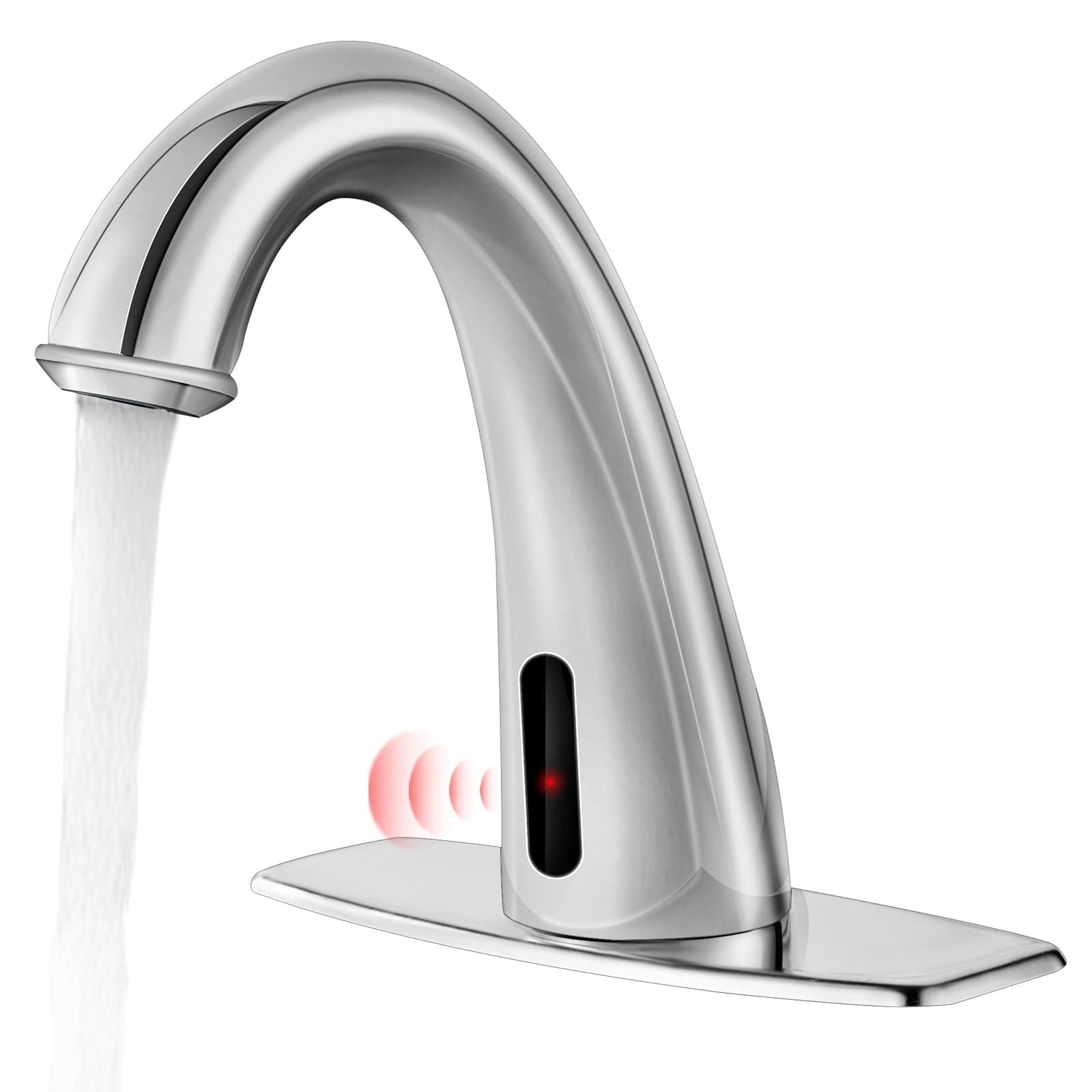 HHOOMMEE Automatic Touchless Bathroom Faucet Motion Sensor Activated Commerci...