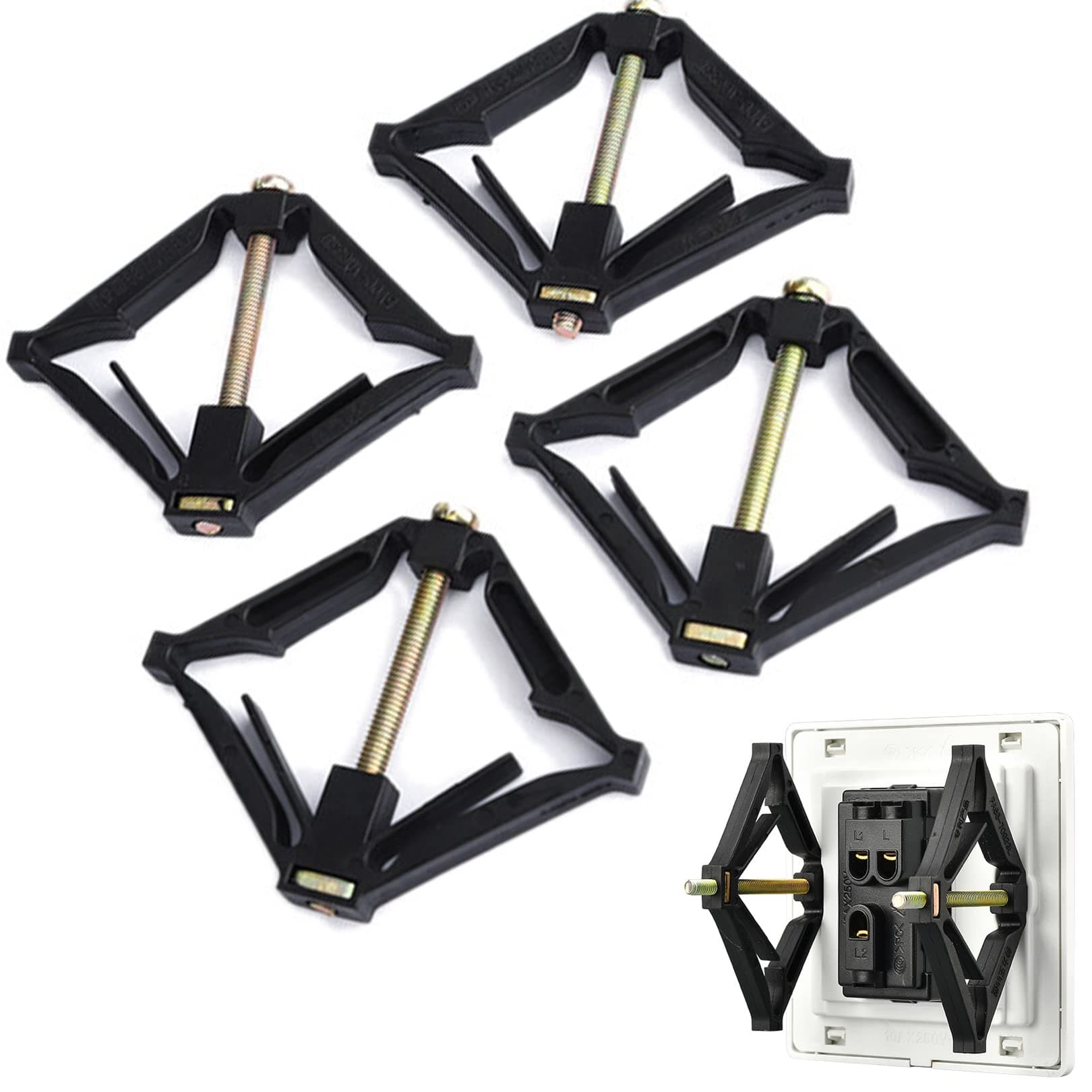 4pcs Wall Mount Switch Box Repair Tools,Switch Cassette Repairman Support Rod Electrician Accessories for Repairman Socket Back Box Electrician Accessories 86 Type Switch Box Repair Tool