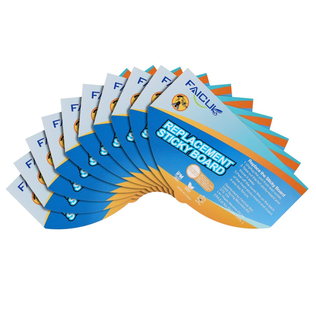 Replacement Glue Board for FA-FLT07 Wall Sconce Fly Light - Pack of 10