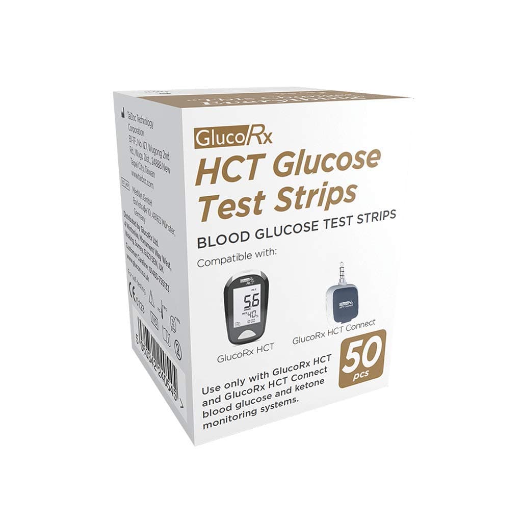 HCT Glucose Test Strip, 50 Pack