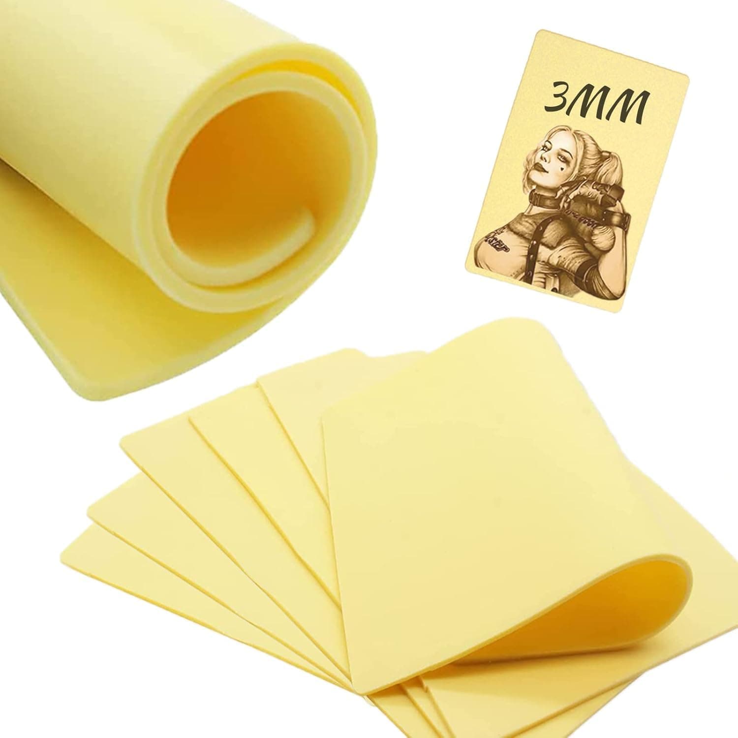 Tattoo gizmo 1pc Tattoo Practice Skin A4 Size, 3mm Thickness, Double-Sided, Realistic Silicone, Perfect for Beginners and Professional Tattoo Artists