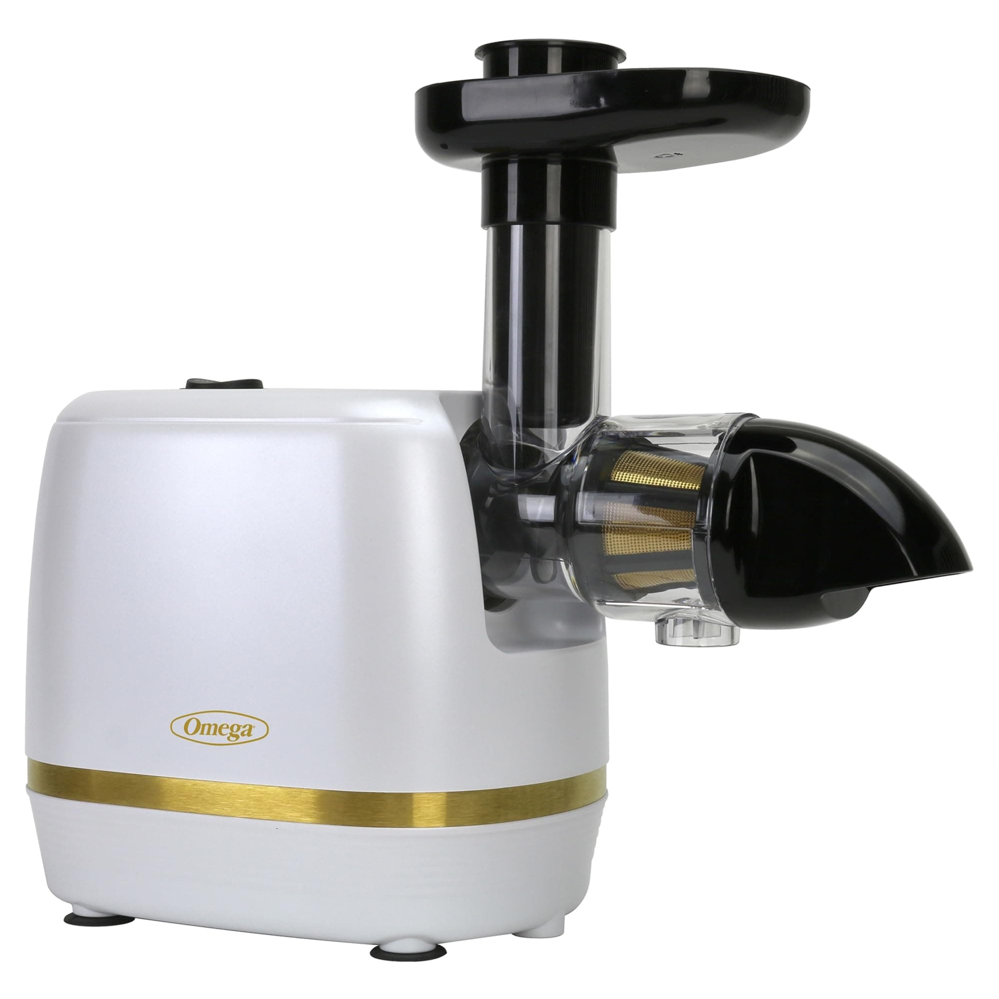 Omega H3000RWH13 Cold Press 365 Juicer Slow Masticating Extractor Creates Delicious Fruit Vegetable and Leafy Green High Juice Yield and Preserves Nutritional Value, 150-Watt, White