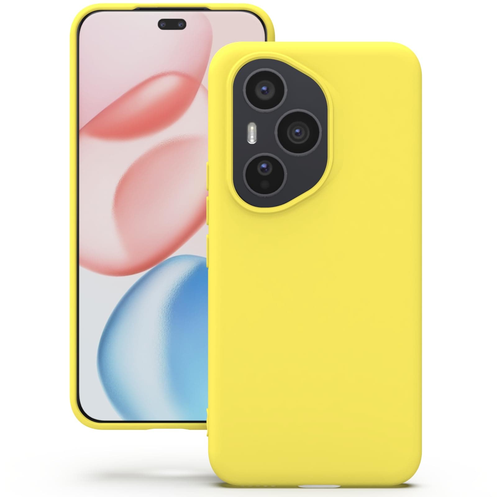 YATWIN Silicone Case for Honor Magic 7 Lite, Soft-Touch, Shockproof, DustProof, Antiskid Phone Cover for Honor Magic 7 Lite - Yellow