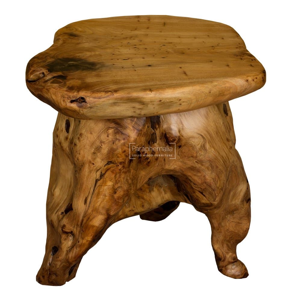 Solid teak root mini stool/table (Part of our solid teak root wood range)