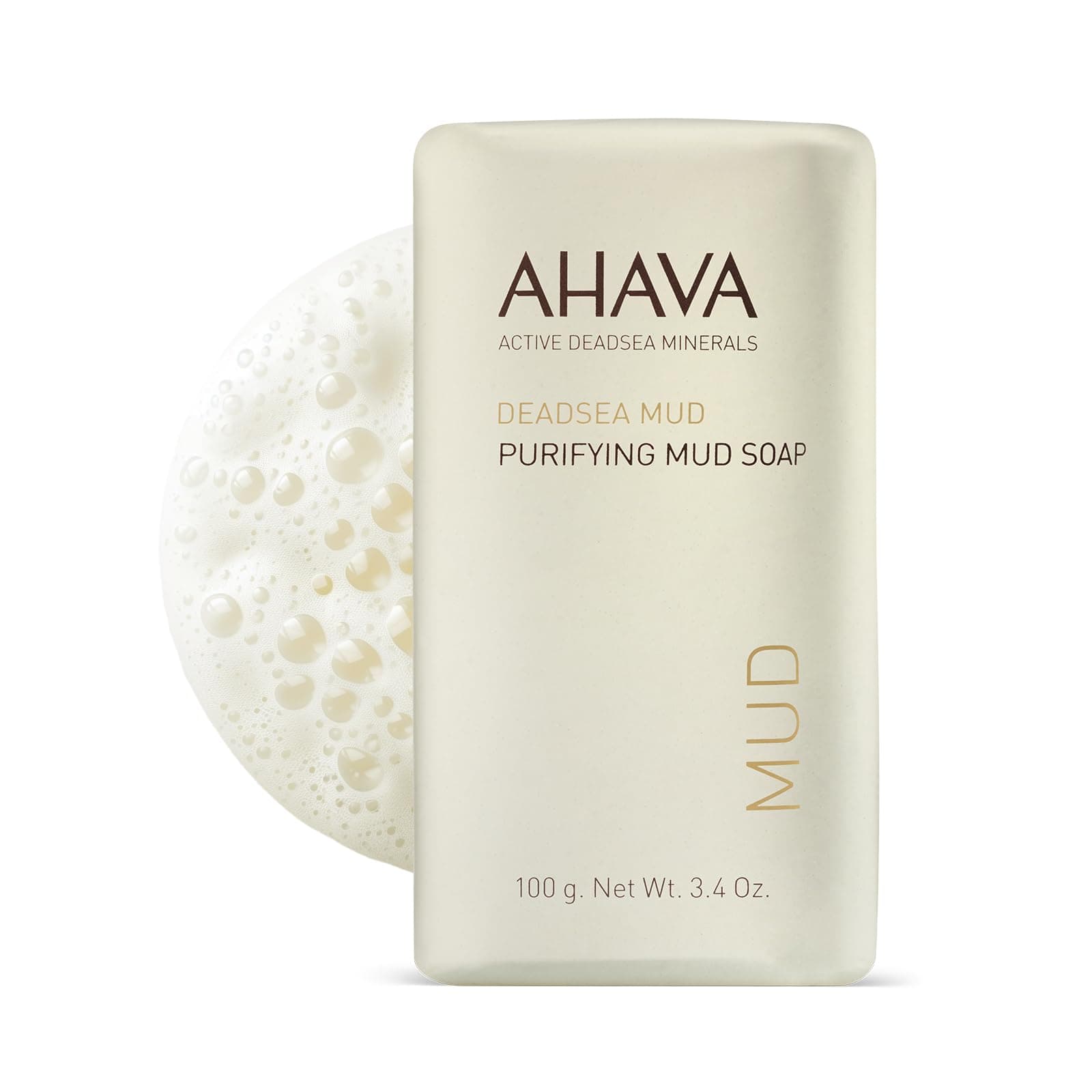 AHAVA Dead Sea Purifying Mud Soap, 3.4 oz